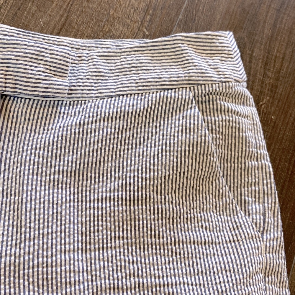 Carole Little Seersucker Striped Bermuda Short - Picture 2 of 5